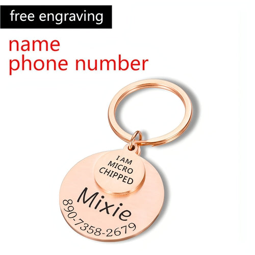 Personalized Pet ID Tag â€?Safe & Stylish for Dogs & Cats